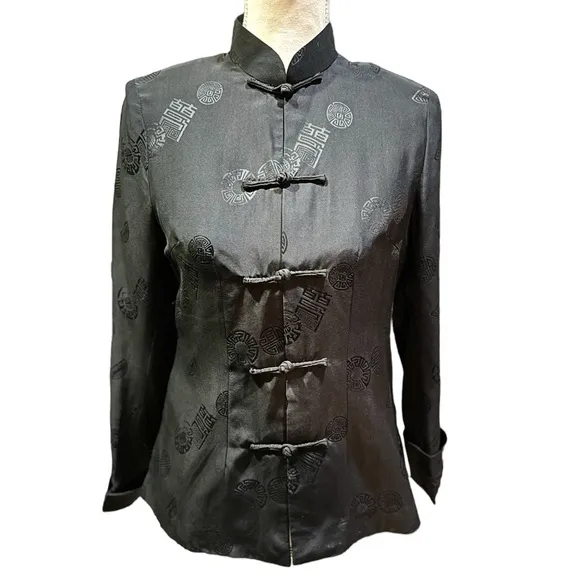 Tangzhuang Traditional Embroidered Chinese Kimono Blazer Jacket