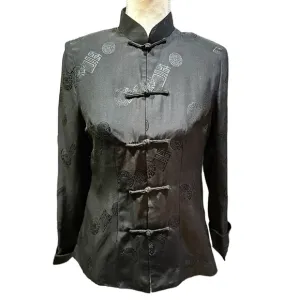 Tangzhuang Traditional Embroidered Chinese Kimono Blazer Jacket