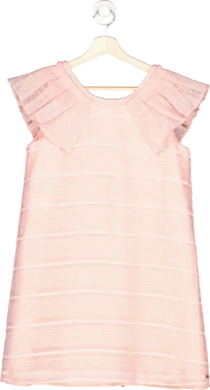Tartine et Chocolat Pink Pleated Cap Sleeve Dress 14 Years