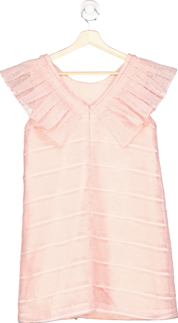 Tartine et Chocolat Pink Pleated Cap Sleeve Dress 14 Years
