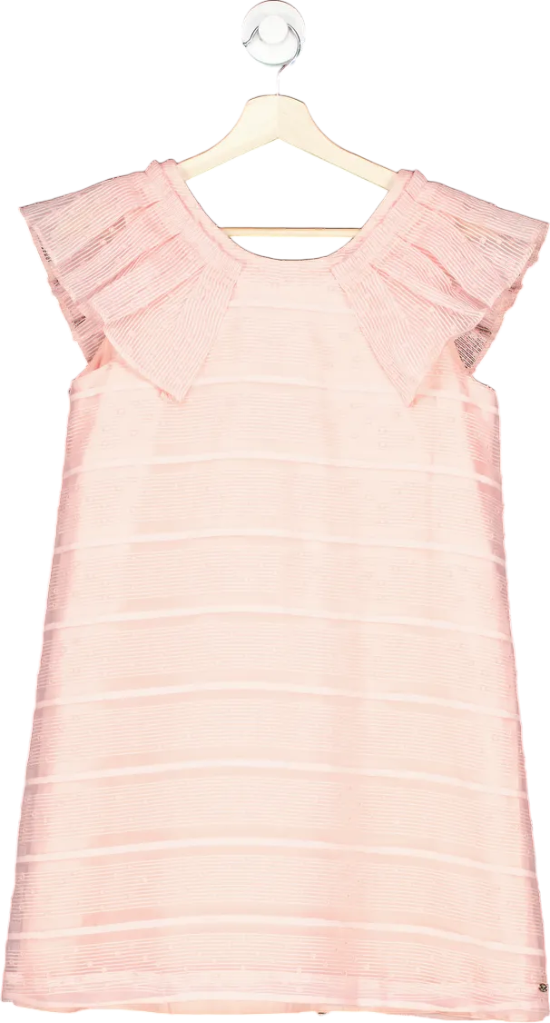 Tartine et Chocolat Pink Pleated Cap Sleeve Dress 14 Years
