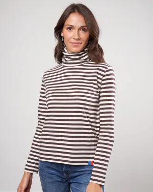 the turtleneck - brown/cream