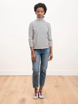 the turtleneck - cream/navy