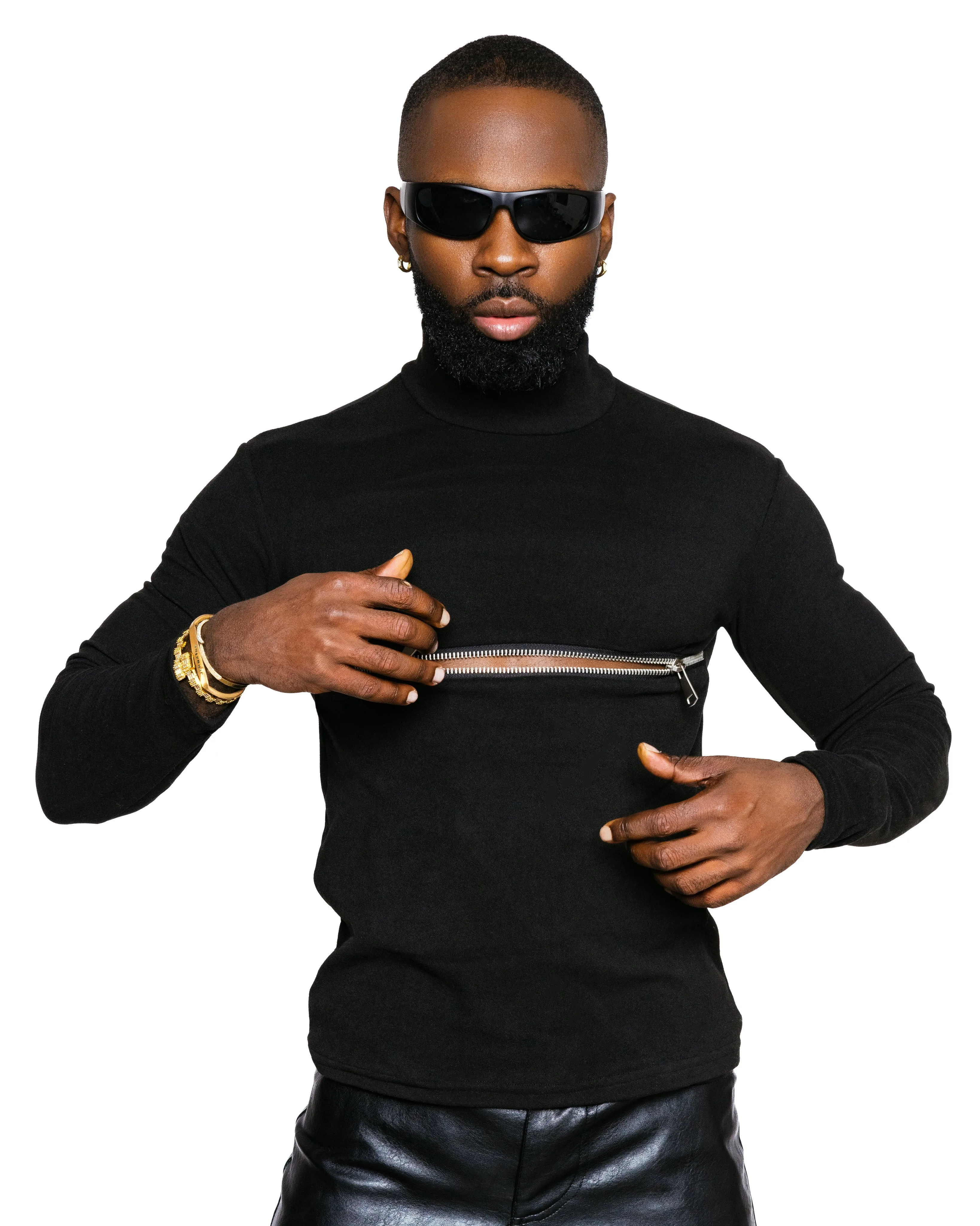The Zipper Cotten Turtleneck  Fall24