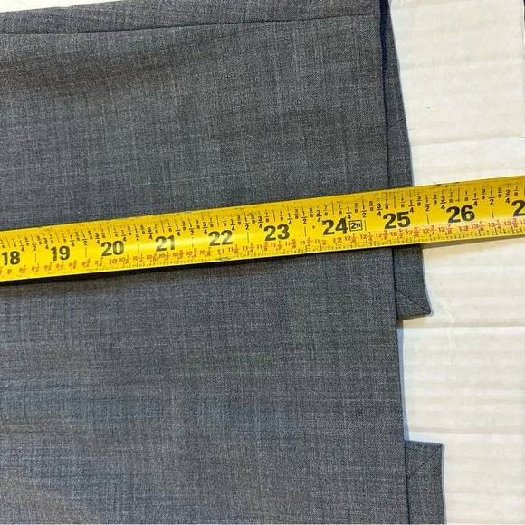 Theory Wool Blend Pencil Skirt Size 2 Light Gray Classic Workwear