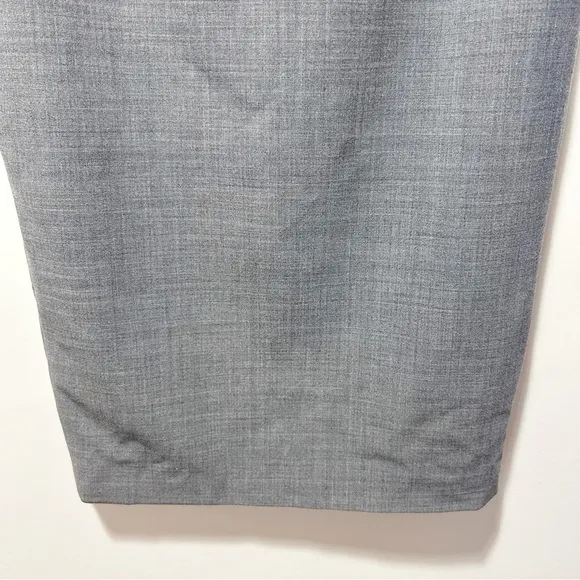 Theory Wool Blend Pencil Skirt Size 2 Light Gray Classic Workwear