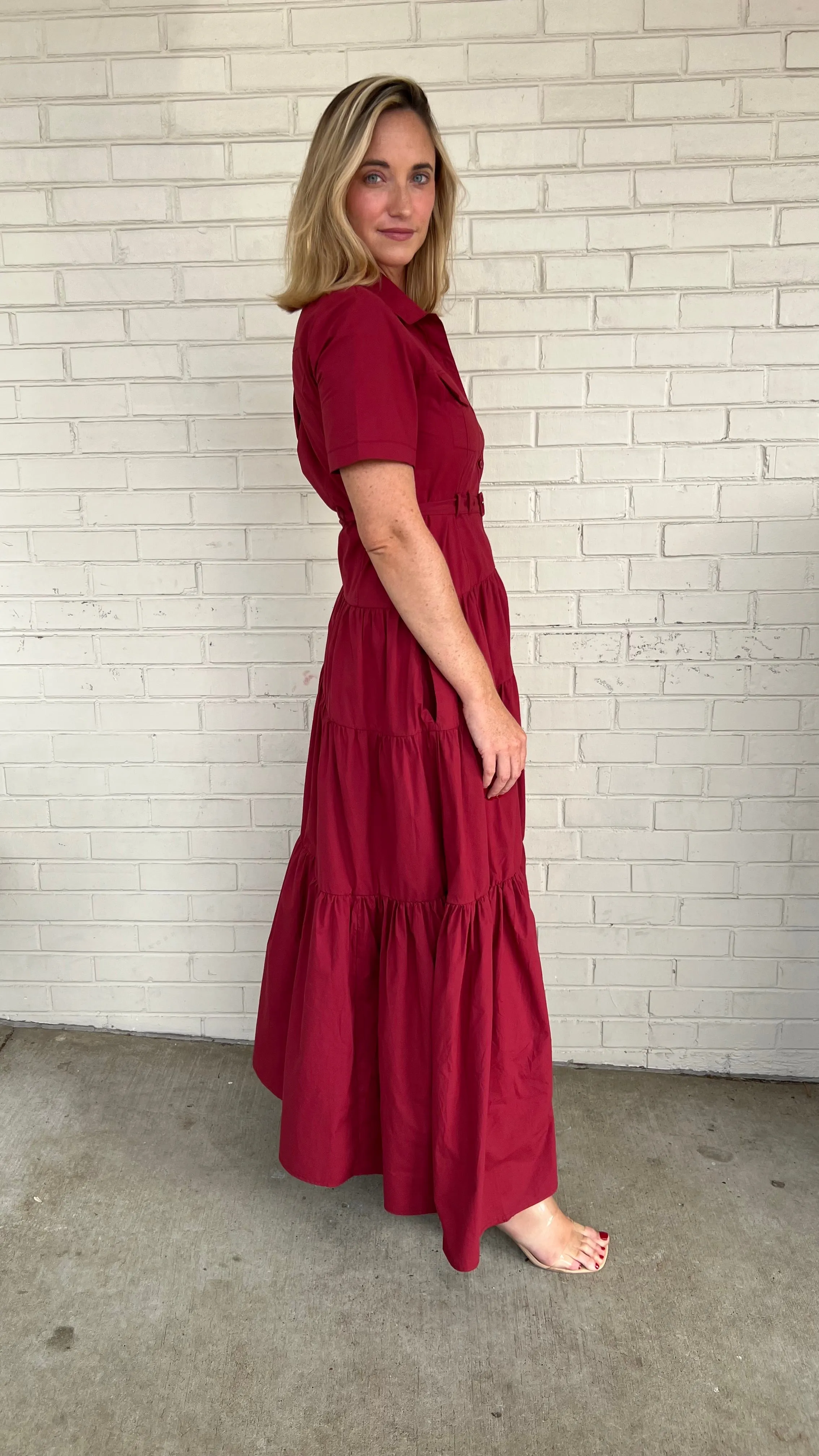 There For You Short Sleeve Maxi Dress