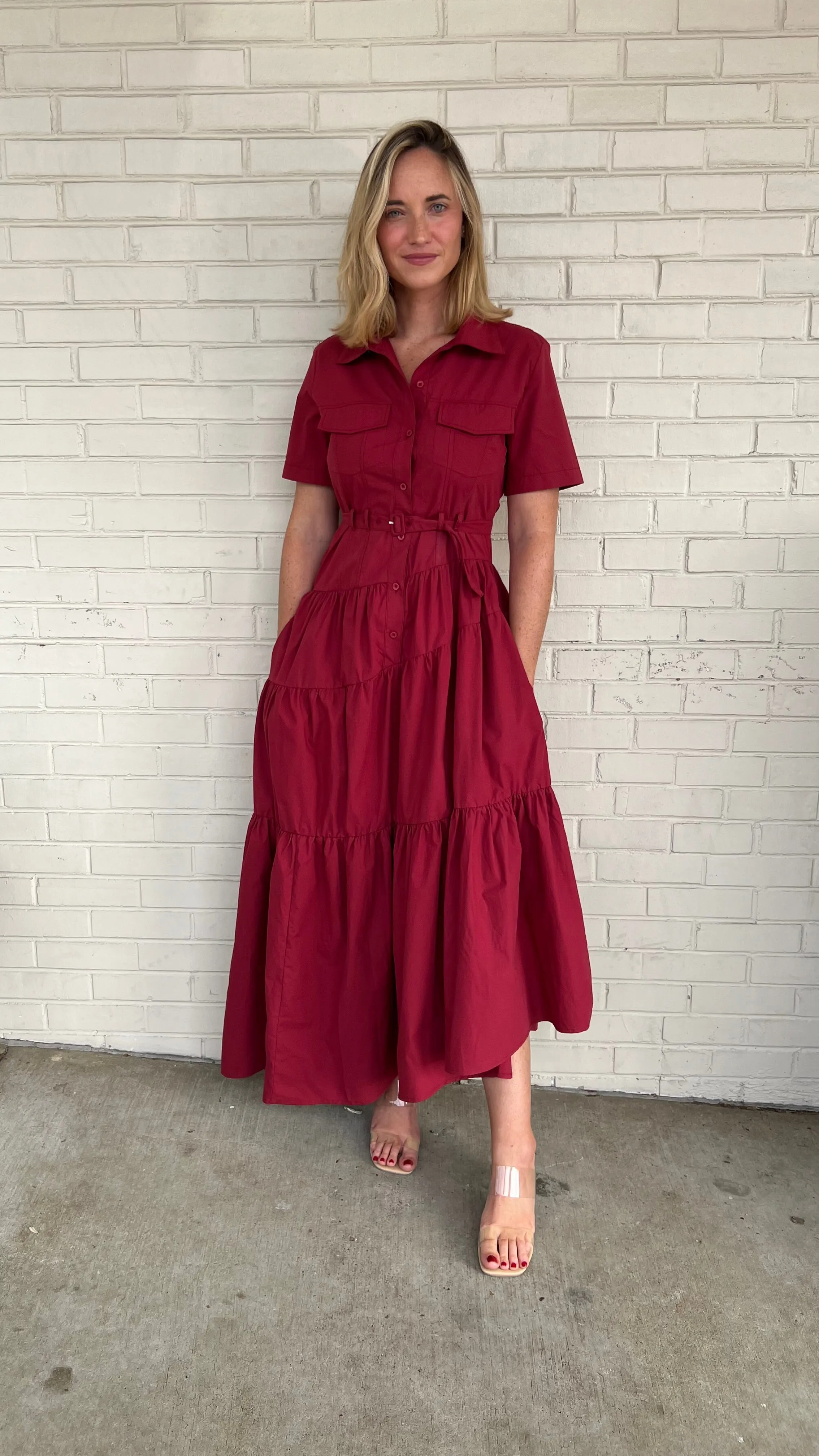 There For You Short Sleeve Maxi Dress