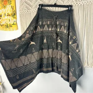 Thursday Island Wool Alpaca Blend Asymmetrical Knit Skirt Size Medium
