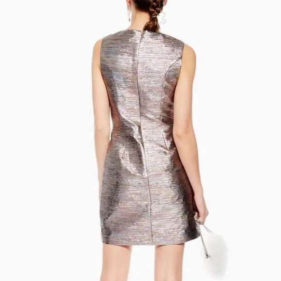 TOPSHOP Rainbow Metallic Cocktail dress NWT