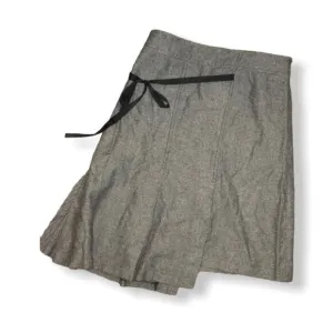 Topshop wool skirt with ribbon sash size 10