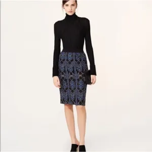 Tory Burch Harbor skirt - Black and blue lace Size 8