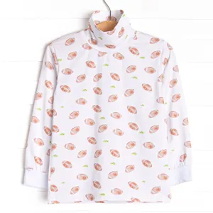 Touchdown Time Turtleneck, White