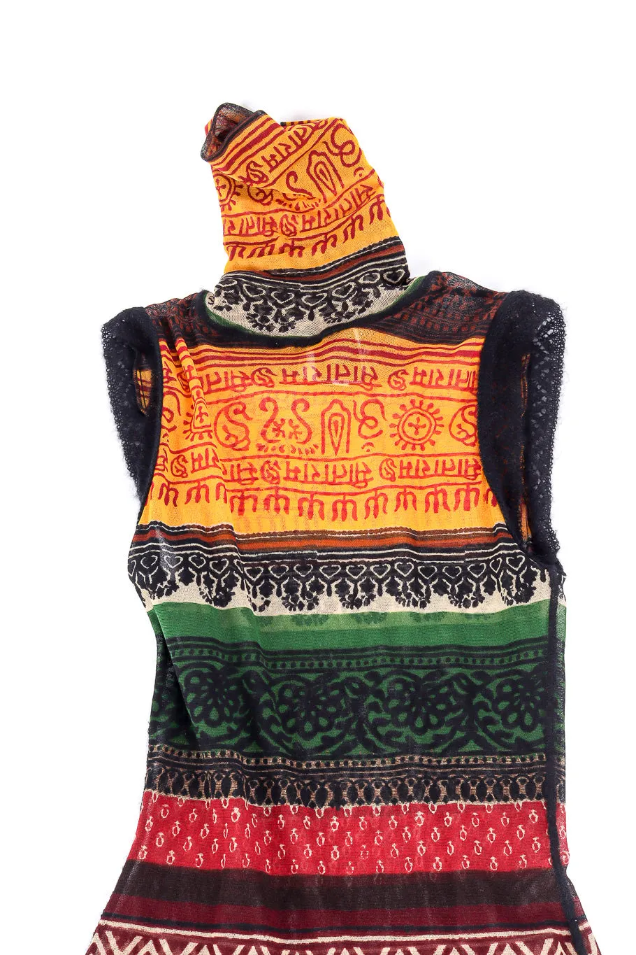 Tribal Mesh and Knit Tank