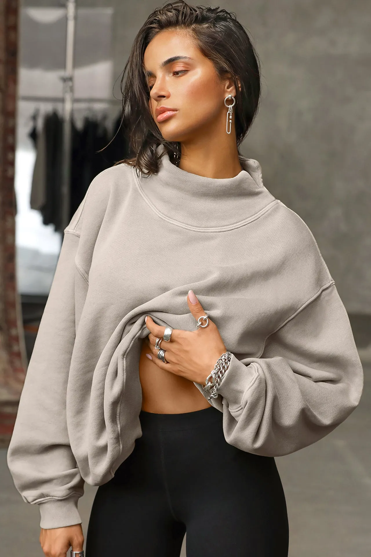 Turtleneck Sweatshirt