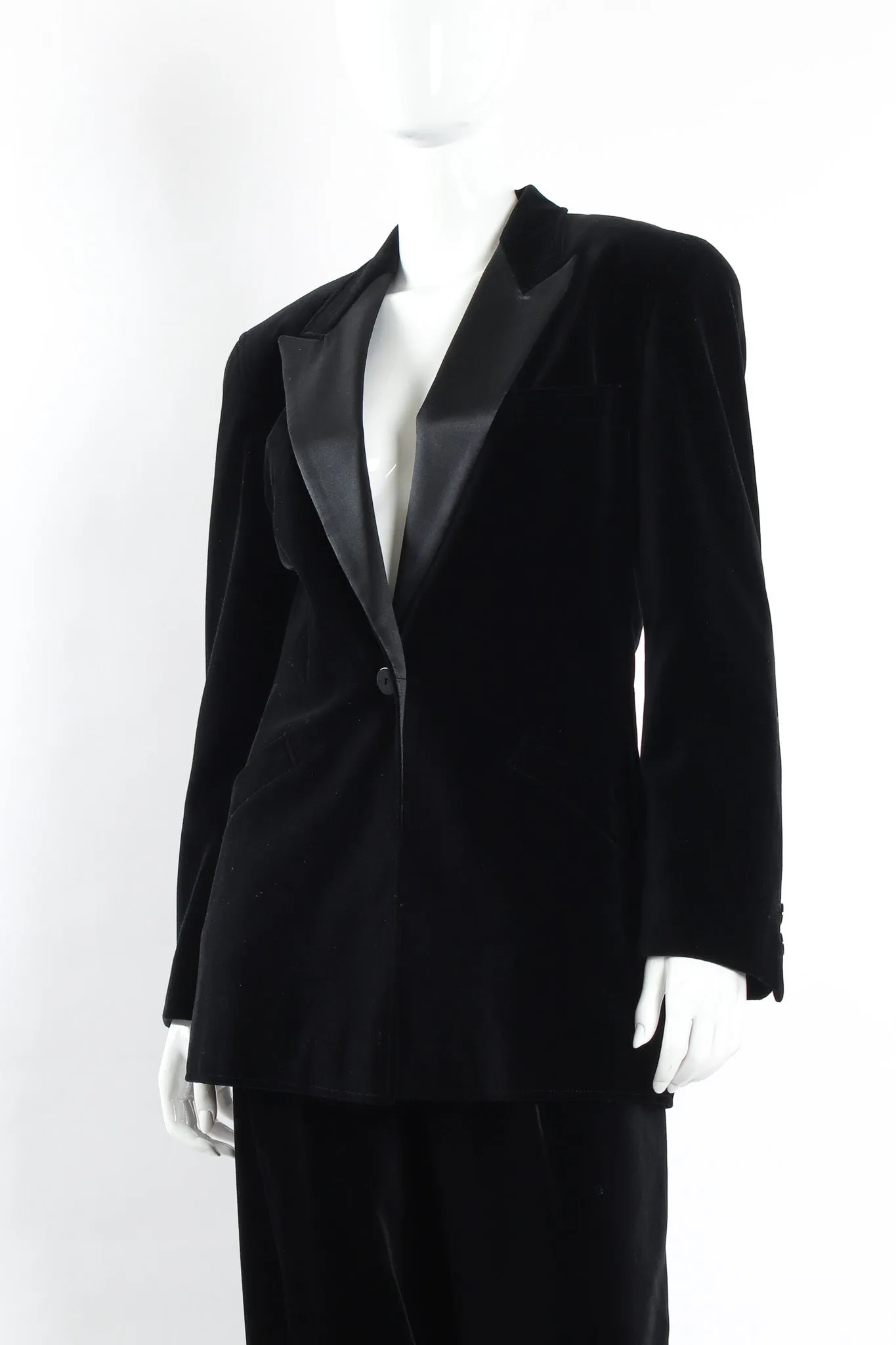 Velvet Blazer & Pant Suit Set