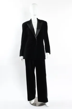 Velvet Blazer & Pant Suit Set