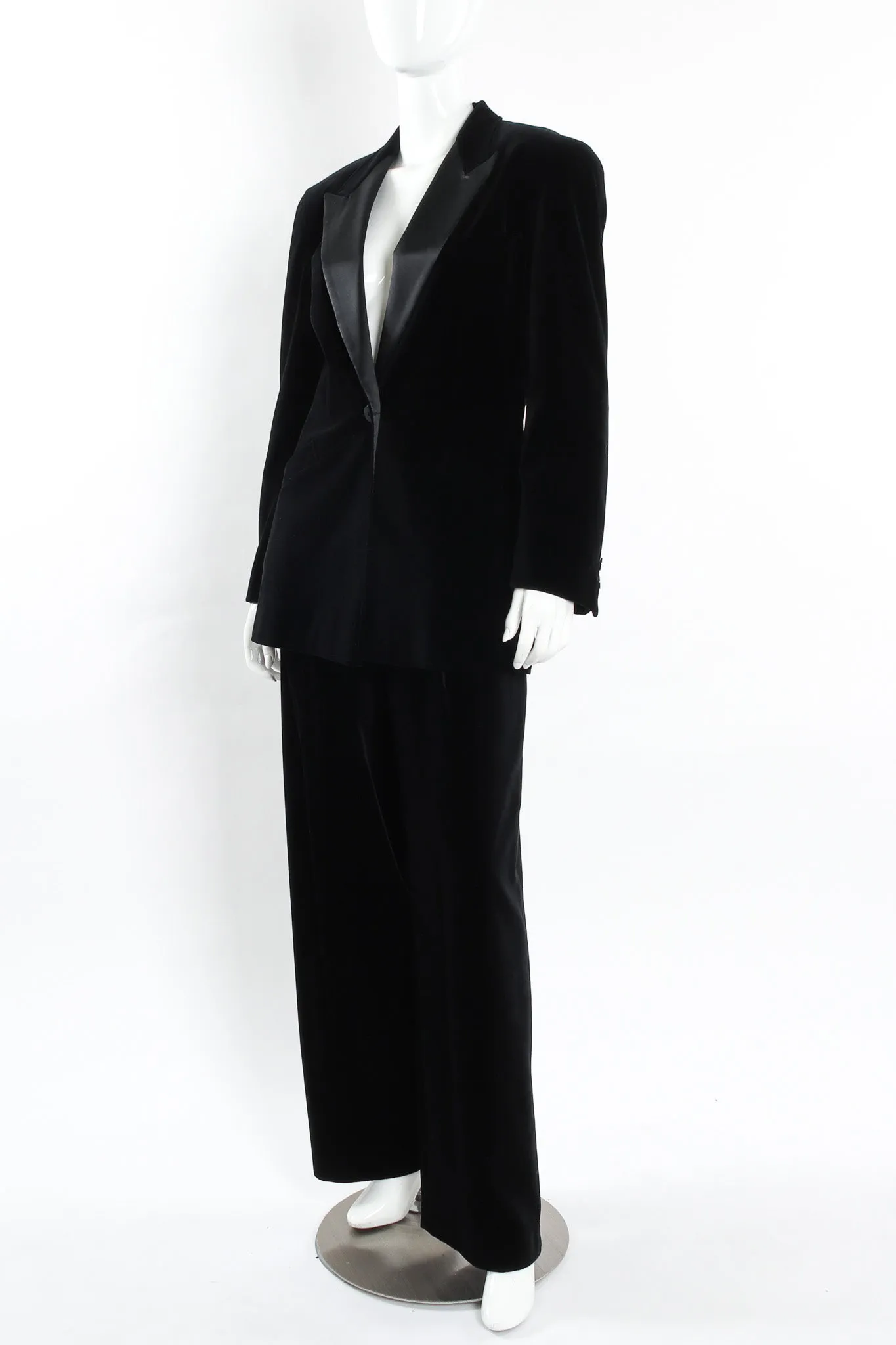 Velvet Blazer & Pant Suit Set