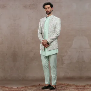 Verdant Mist Green Jodhpuri Set