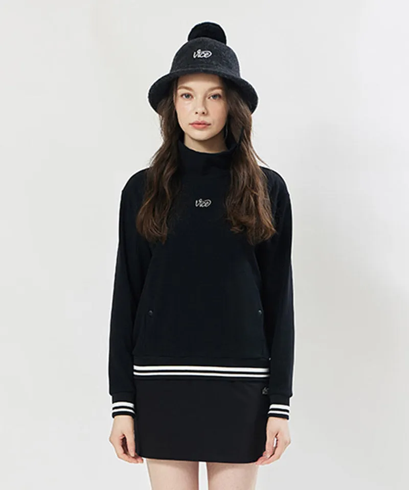 Vice Golf Atelier Women's Hi-Neck Fleece Long Sleeve T-Shirt - 2 Colors