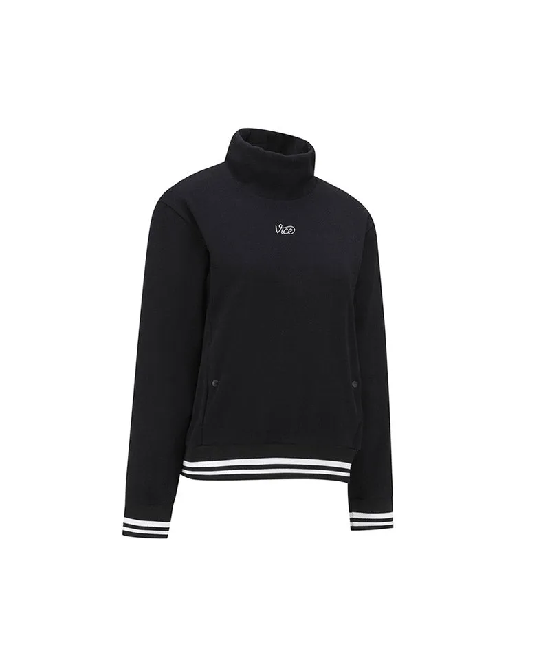 Vice Golf Atelier Women's Hi-Neck Fleece Long Sleeve T-Shirt - 2 Colors