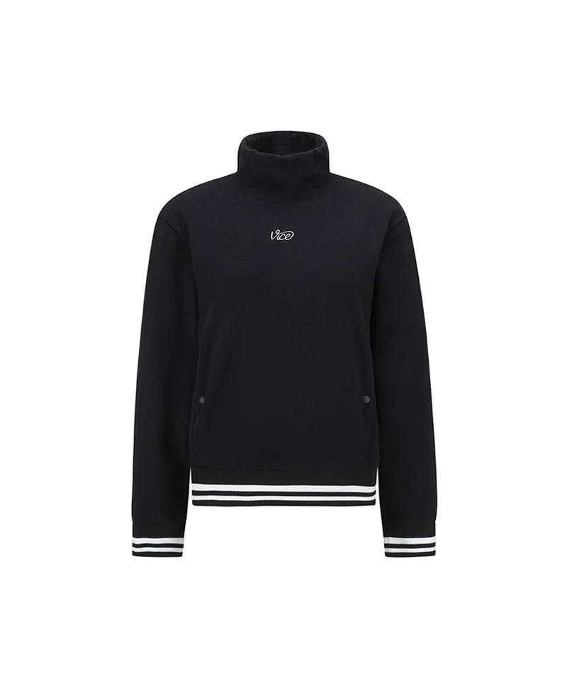 Vice Golf Atelier Women's Hi-Neck Fleece Long Sleeve T-Shirt - 2 Colors