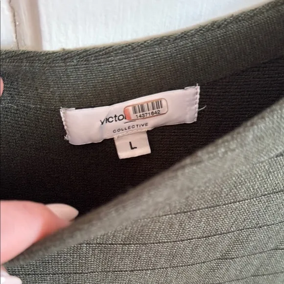 Victor Alfaro Collective // olive green sweater dress