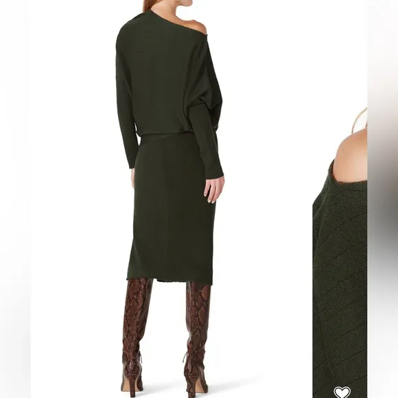 Victor Alfaro Collective // olive green sweater dress