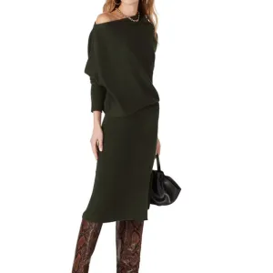 Victor Alfaro Collective // olive green sweater dress