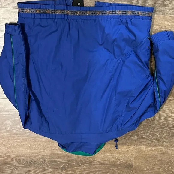 Vintage 80s/90s CER Jacket – Bold Royal Blue with Paisley Trim