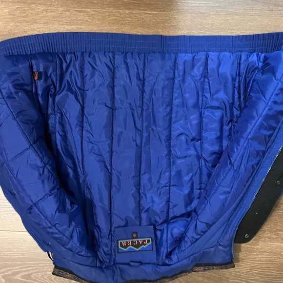 Vintage 80s/90s CER Jacket – Bold Royal Blue with Paisley Trim