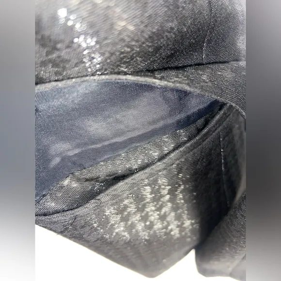 Vintage Blazer Black Suit Jacket Anne Klein Size 4 Shimmery Houndstooth