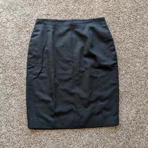 Vintage Christian Dior Pencil Skirt Size 14 Black