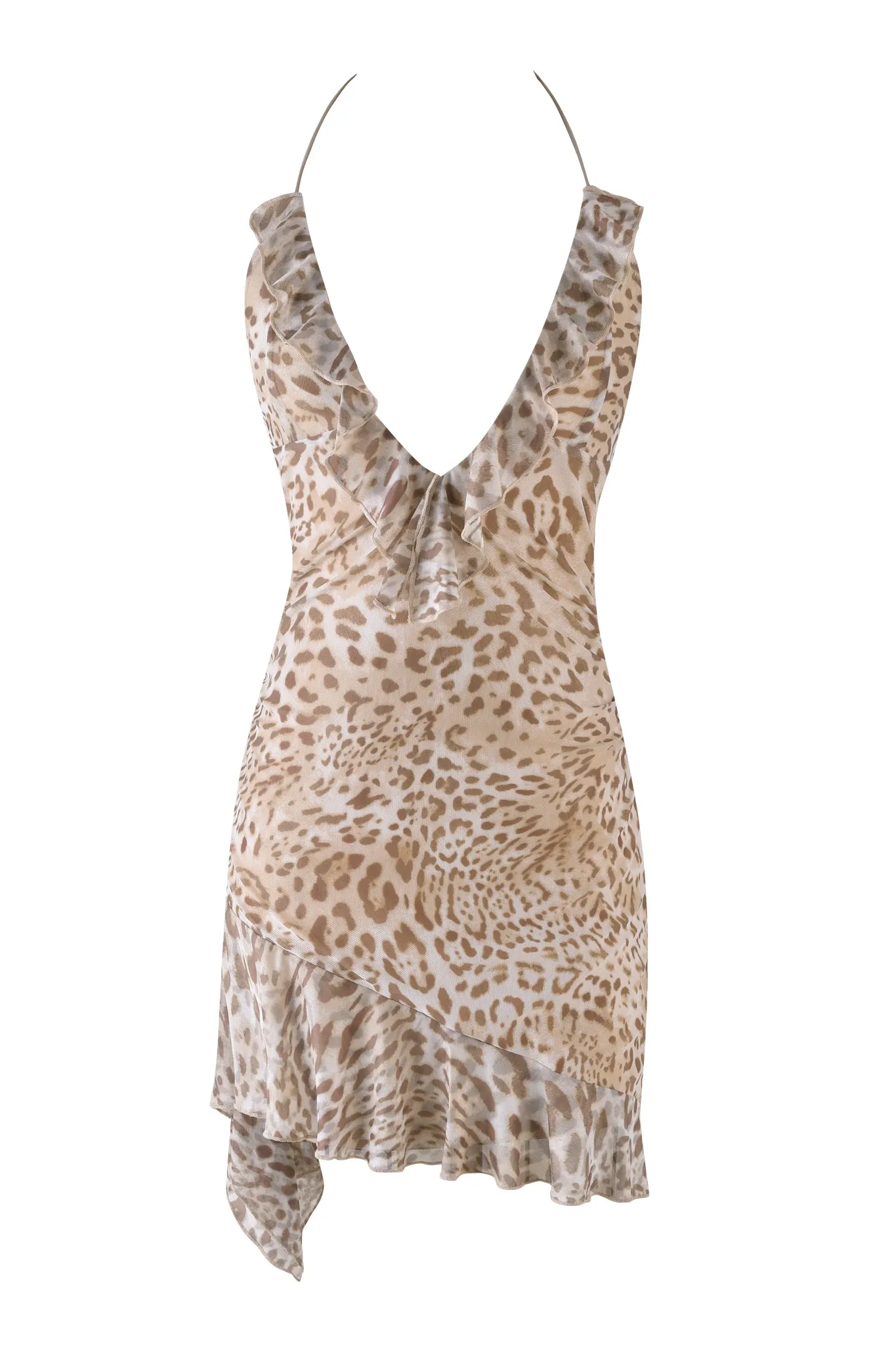 VIRA MINI DRESS - NEUTRAL : ANIMAL : JAGUAR