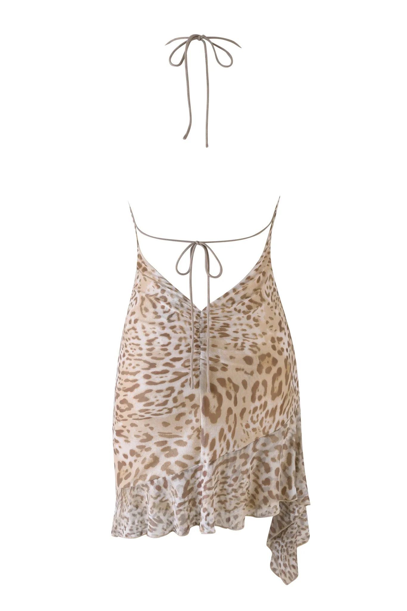 VIRA MINI DRESS - NEUTRAL : ANIMAL : JAGUAR