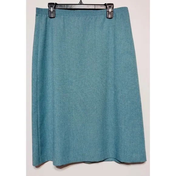 Vtg 80s Paddle &amp; Saddle Skirt Set Size 14 Union Made Office Old Money Academia‎