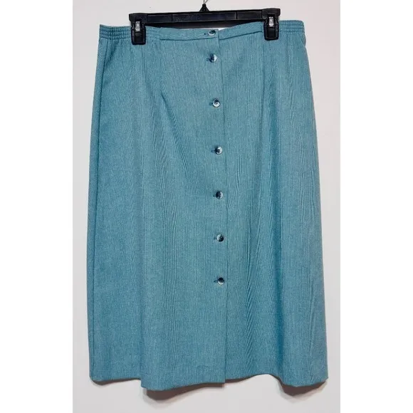 Vtg 80s Paddle &amp; Saddle Skirt Set Size 14 Union Made Office Old Money Academia‎