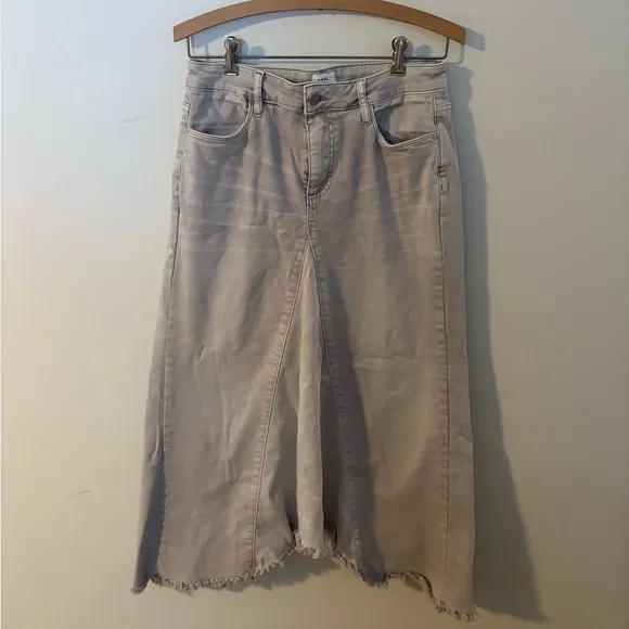 Wash Lab Maxi Denim Skirt Almond Size 28