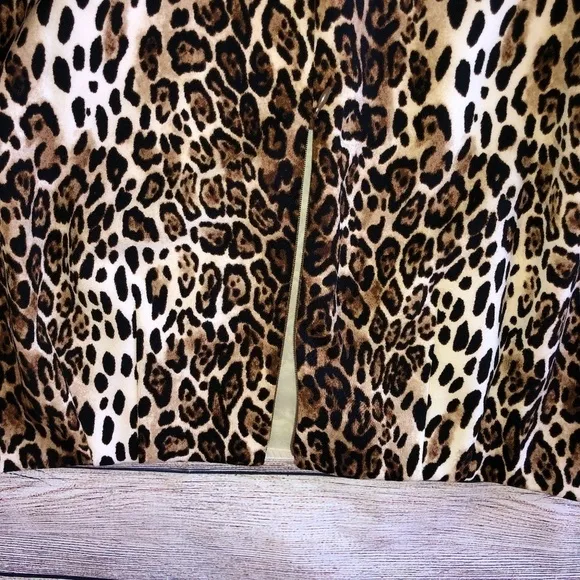 WHBM Animal Print Pencil Skirt Size 12P