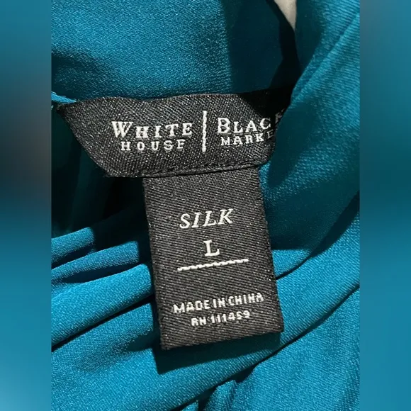 White House Black Market no belt TEAL matching 2 PC set halter &amp; skirt