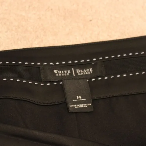 White House Black Market Sateen Pencil Skirt