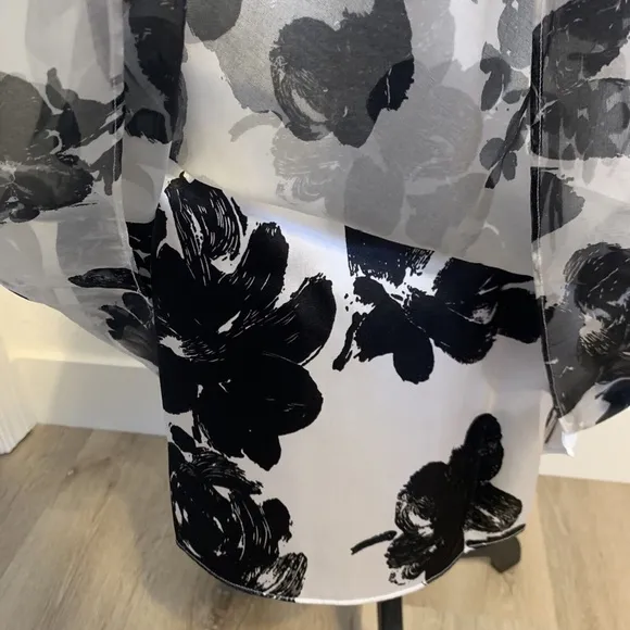 White House Black Market Silk Bow Strapless Rockabilly Dress Women's Size 0