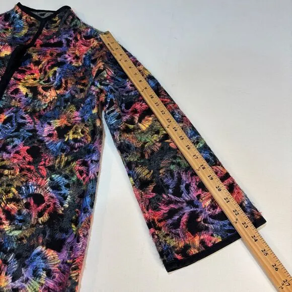 Winding River Reversible Topper Jacket Size M* Colorful Fantasia Burst Artsy