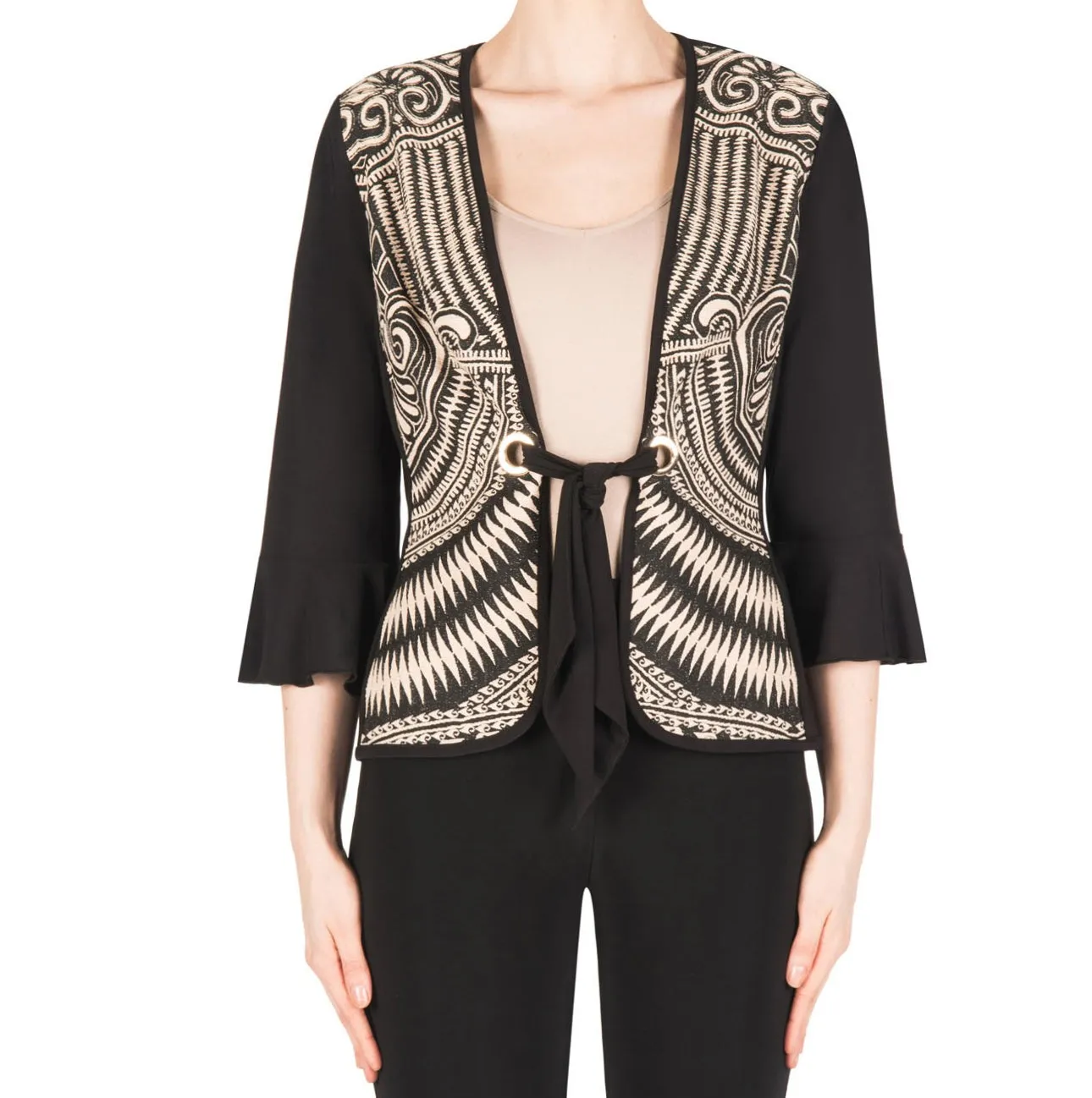 Women's Joseph Ribkoff | Cool Print Jacket Cover Up | Black