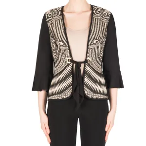 Women's Joseph Ribkoff | Cool Print Jacket Cover Up | Black