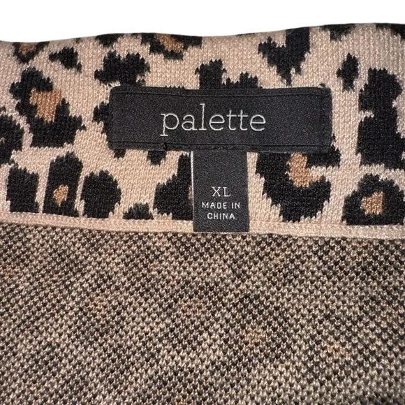 Women's Leopard Print Mock Neck Sleeveless Top W/ Matching Pencil Skirt Set L/XL