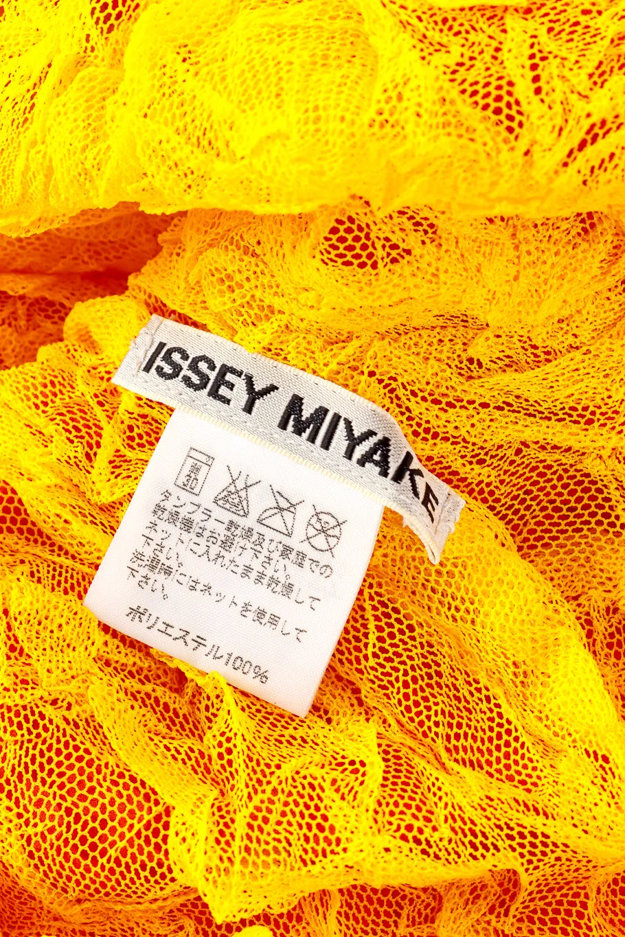 Wrinkle Fishnet Two-tone Turtleneck