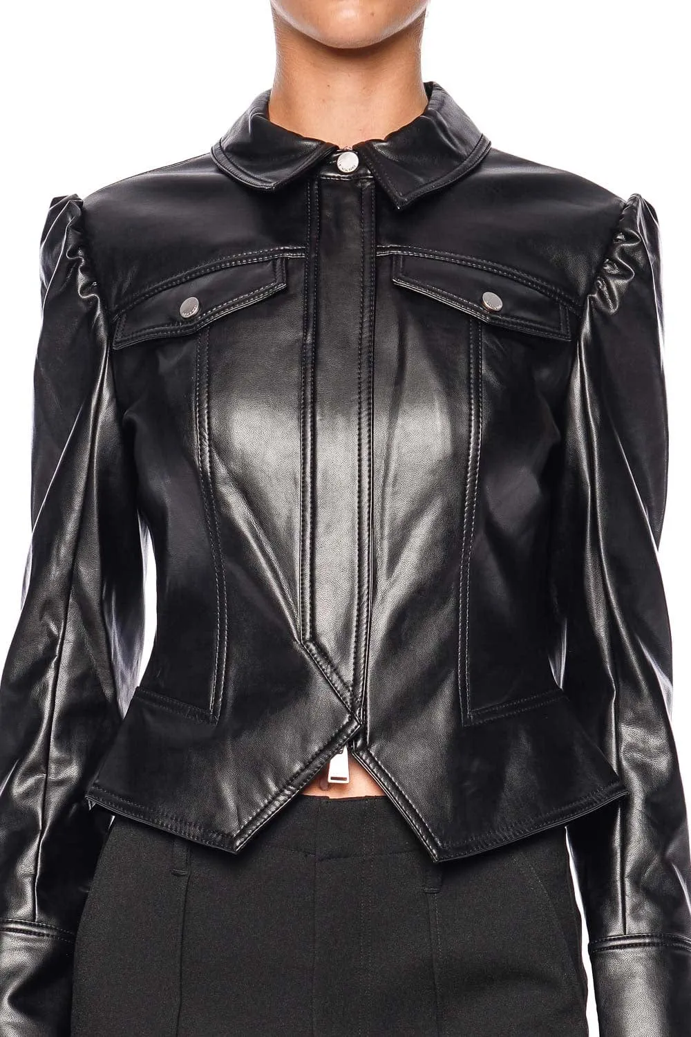 Wyatt Black Vegan Leather Jacket