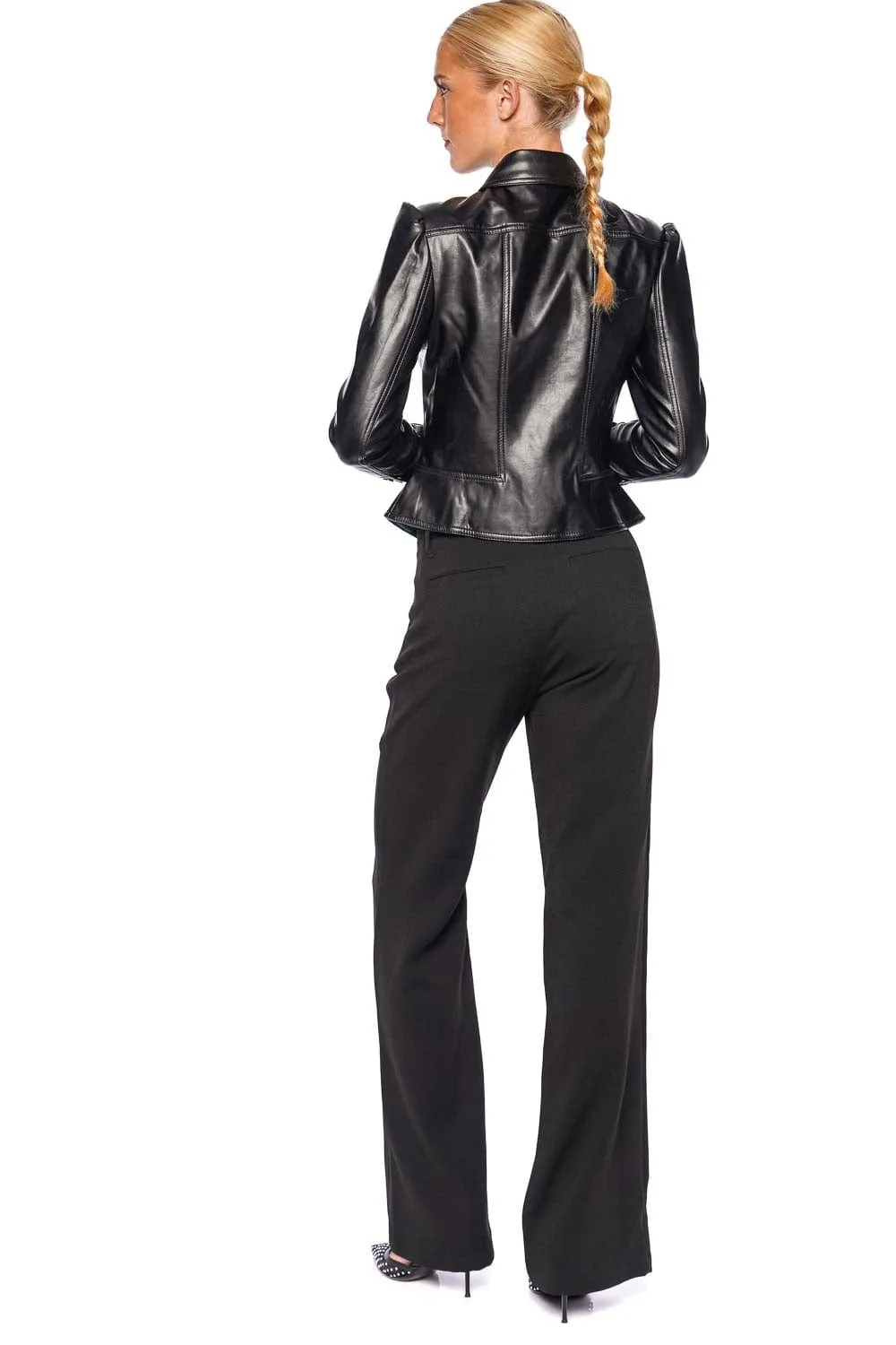 Wyatt Black Vegan Leather Jacket