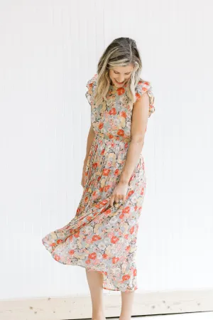 X Mint Floral Dress